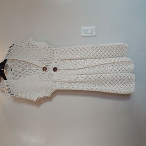 Free People Crocheted Tunic Vest size large